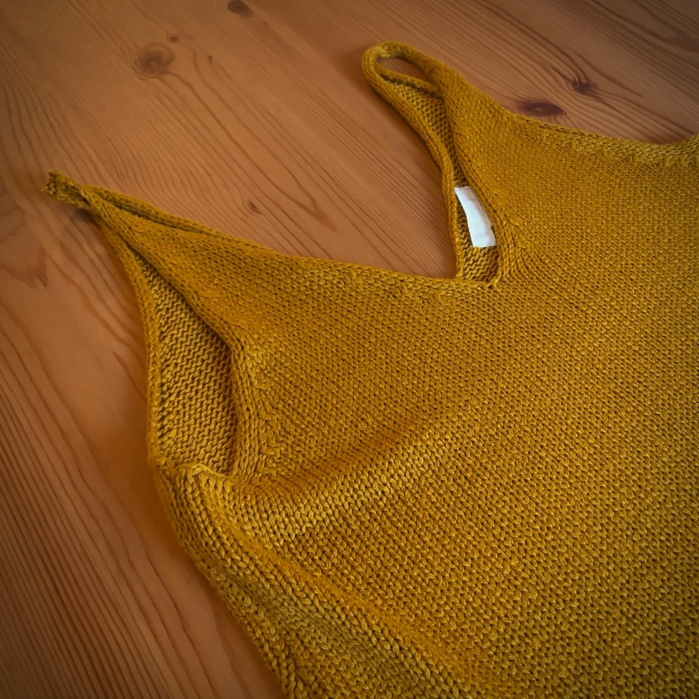H&M Golden Knit Top